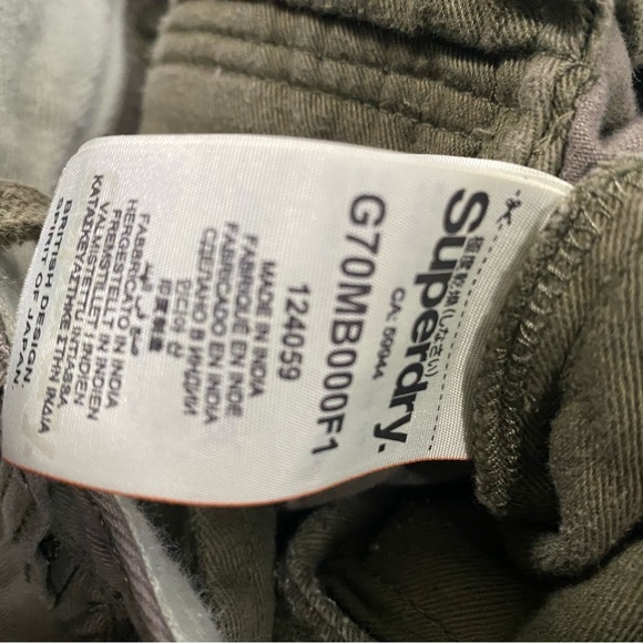 Superdry Cargos Green Trousers Women's Size Large Gorpcore Pockets Hiking - Picture 11 of 12